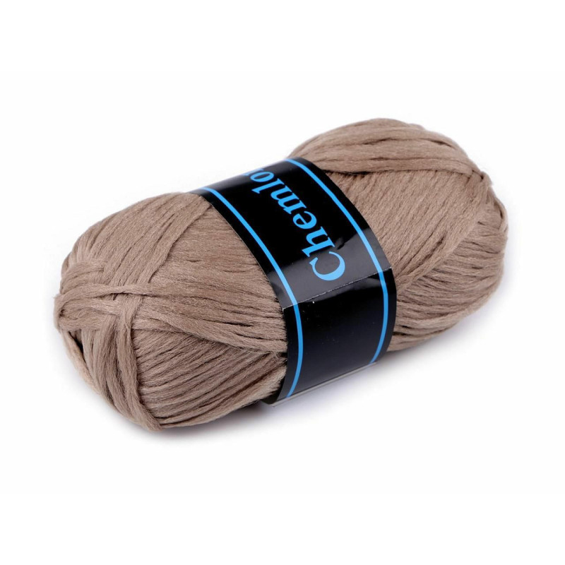 1ks béžová příze chemlonka 50 g ariadne silné ostatní, pletení háčkování, textilní galanterie