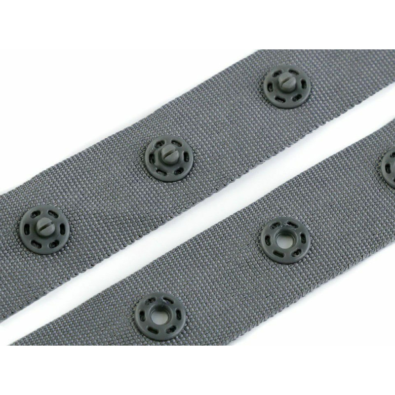1m Šedá Zapínání Na Body Šíře 18mm Metráž, Háčky Očka Stuze Podprsenkové, Plavkové Korzetové Polotovary Textilní Galanterie