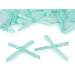 30ks 6 Mint Svatební / Prádlové Mašličky / Kotilion Šíře 30-40mm Saténové, Textilní, Ozdoby Na Oděvy Obuv Doplňky Galanterie