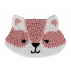 1ks 1 Pudrová Háčkovaná Textilní Aplikace / Nášivka Mýval Nášivky Nažehlovačky Nášivky Záplaty Reflexní Prvky Galanterie