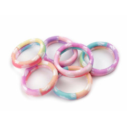 1karta 1 Multikolor Mušle Sada Gumiček Do Vlasů Mušle Mořská Panna Slon Námořník Gumičky Vlasové Ozdoby Bižuterie