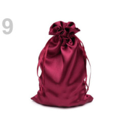 2ks Bordó Sv. Dárkový Pytlík Rozměr 11x17cm Saténový, Pytlíky Saténové, Sametové Exkluzivní, Dárkové Pytlíky Tašky Krabice