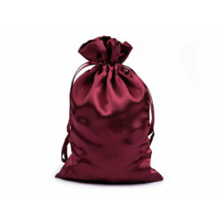 2ks Bordó Sv. Dárkový Pytlík Rozměr 11x17cm Saténový, Pytlíky Saténové, Sametové Exkluzivní, Dárkové Pytlíky Tašky Krabice