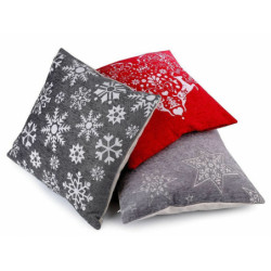 1ks Šedá Sv. Hvězdy Vánoční Povlak Na Polštář 45x45cm Srdce Vločka Povlaky Polštáře Bytový Textil Doplňky Dekorace