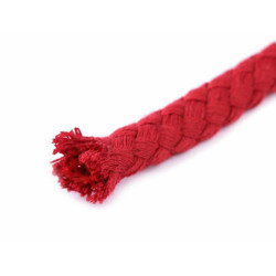 10m Černá Bavlněná Šňůra Ø9mm Splétaná, Bavlněné Šňůry Provázky Textilní Galanterie