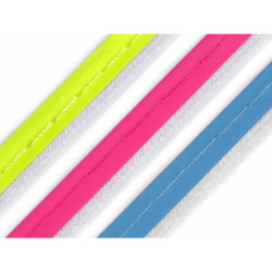 1m Žlutá Reflexní Paspulka / Kédr Šíře 8mm Paspulky - Výpustky Lemovky Lampasy Textilní Galanterie