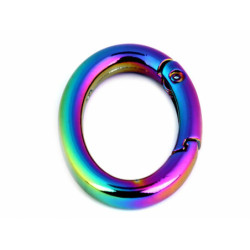 1ks 2 Multikolor Ovál Karabina Kroužek / Ovál Na Kabelky / Klíče Karabiny Kovová Galanterie Textiln