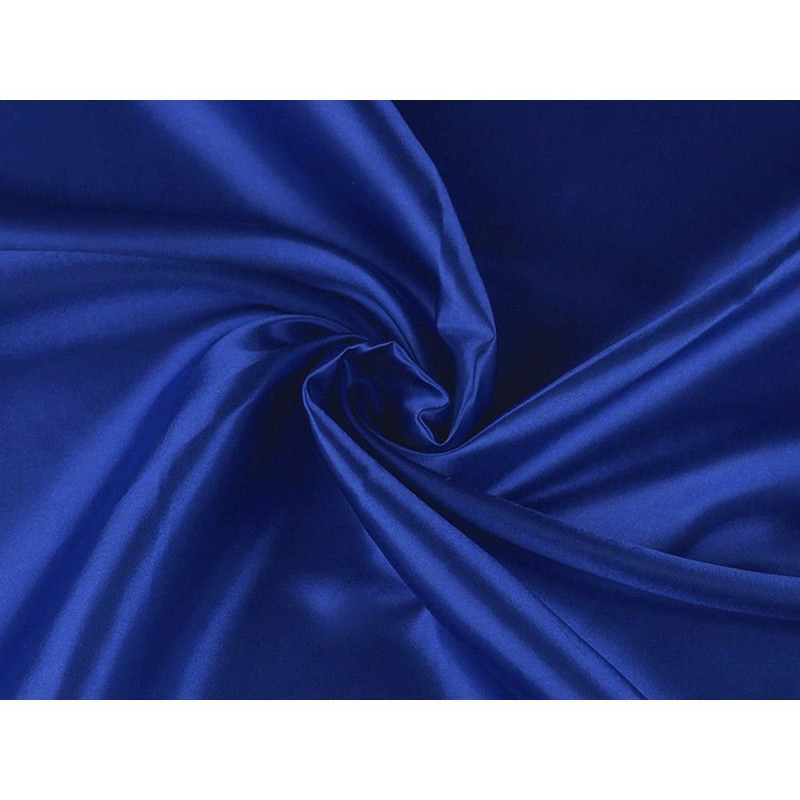 1m 14 Modrá Královská Satén Taft Látky