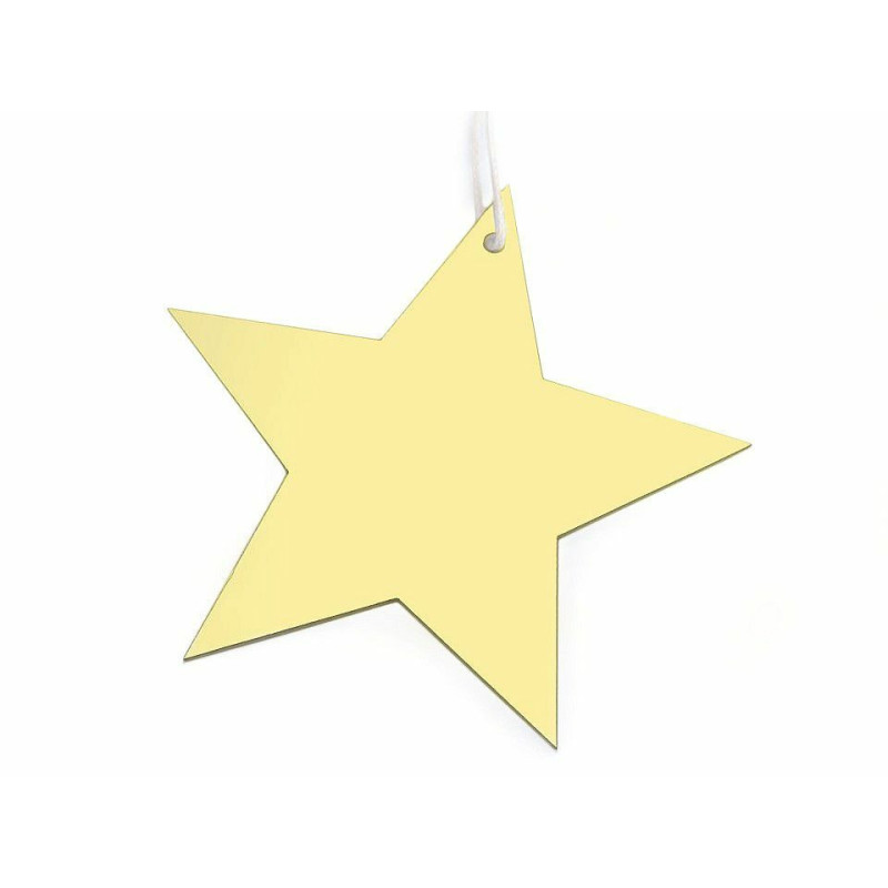 1ks zlatá sv. hvězda vánoční zrcadlová hvězda a vločka k zavěšení, hvězdy vločky stromečky dekorace tvoření a aranžování