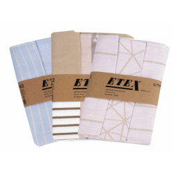 3ks 3 modrá sv. bavlněná utěrka 50x70 cm utěrky chňapky doplňky bytový kuchyňský textil textilní galanterie