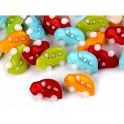 50ks 3 modrá sv. knoflík dětský velikost 26" auto knoflíky dětské, zapínání, textilní galanterie