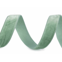 10m 112 mint sametová stuha šíře 15 mm sametové stuhy - sametky textilní galanterie