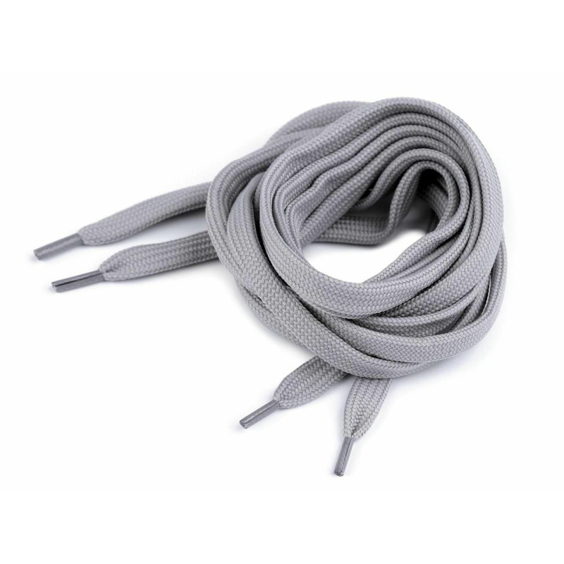 2ks šedá sv. tkaničky do bot tenisek mikin délka 130 cm šňůry provázky textilní galanterie