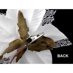 1ks bílá vánoční hvězda s klipem na stromeček ø15 cm dekorační umělé květy květy rostliny plody tvoření a aranžování