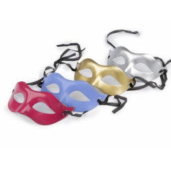 1ks stříbrná karnevalová maska - škraboška k dotvoření, masky škrabošky paruky párty karnevalové dekorace a aranžování