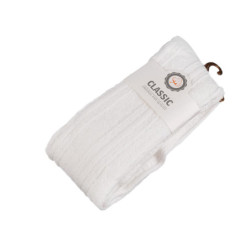 1pár Off White dámské bavlněné nadkolenky vzorované, ponožky vysoké podkolenky ponožky punčocháče domácí obuv módní doplňky