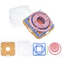 Sada na tvoření květinových dekorací, platení, tkaní květin sedmikrásky 6 velikostí, rozměry 10, 5 cm x 13, 5 cm x 4, 5 cm