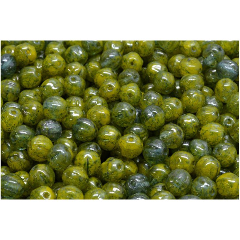 Melon Pumpkin Round Beads Round Beads české sklo 6mm