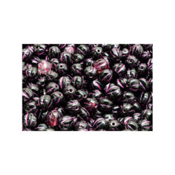 40 ks Melon Pumpkin Round Beads sklo 6mm