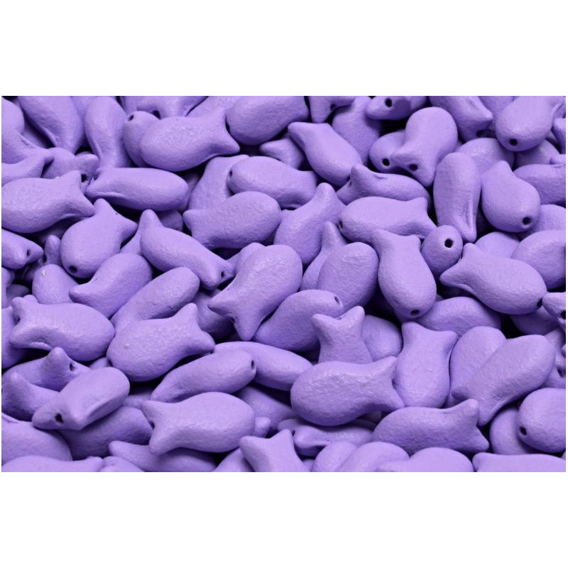 25 ks permalux malé rybí vločky české sklo 10mm x 6mm