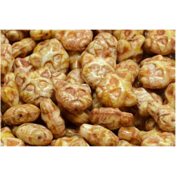 6 ks kočičí hlava zvířecí kroužky české sklo 13mm